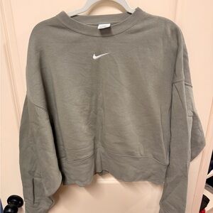 Nike Gray Crew Neck Sweater